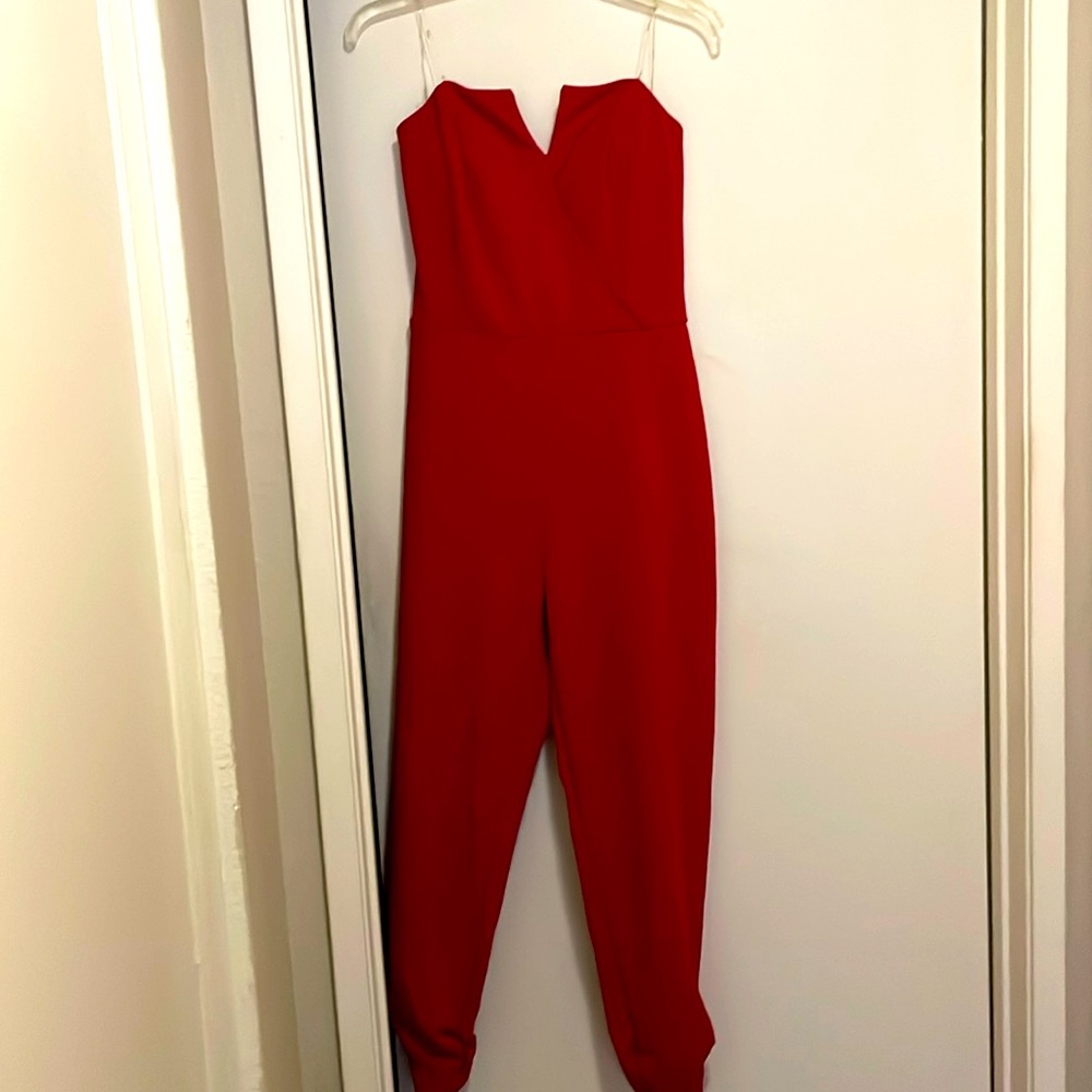 Red Strapless Jumper